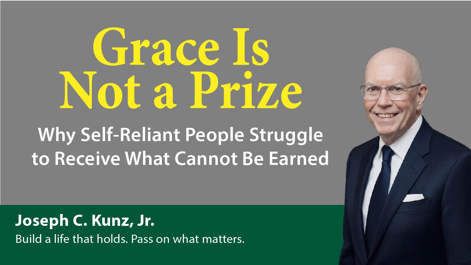Grace Is Not a Prize